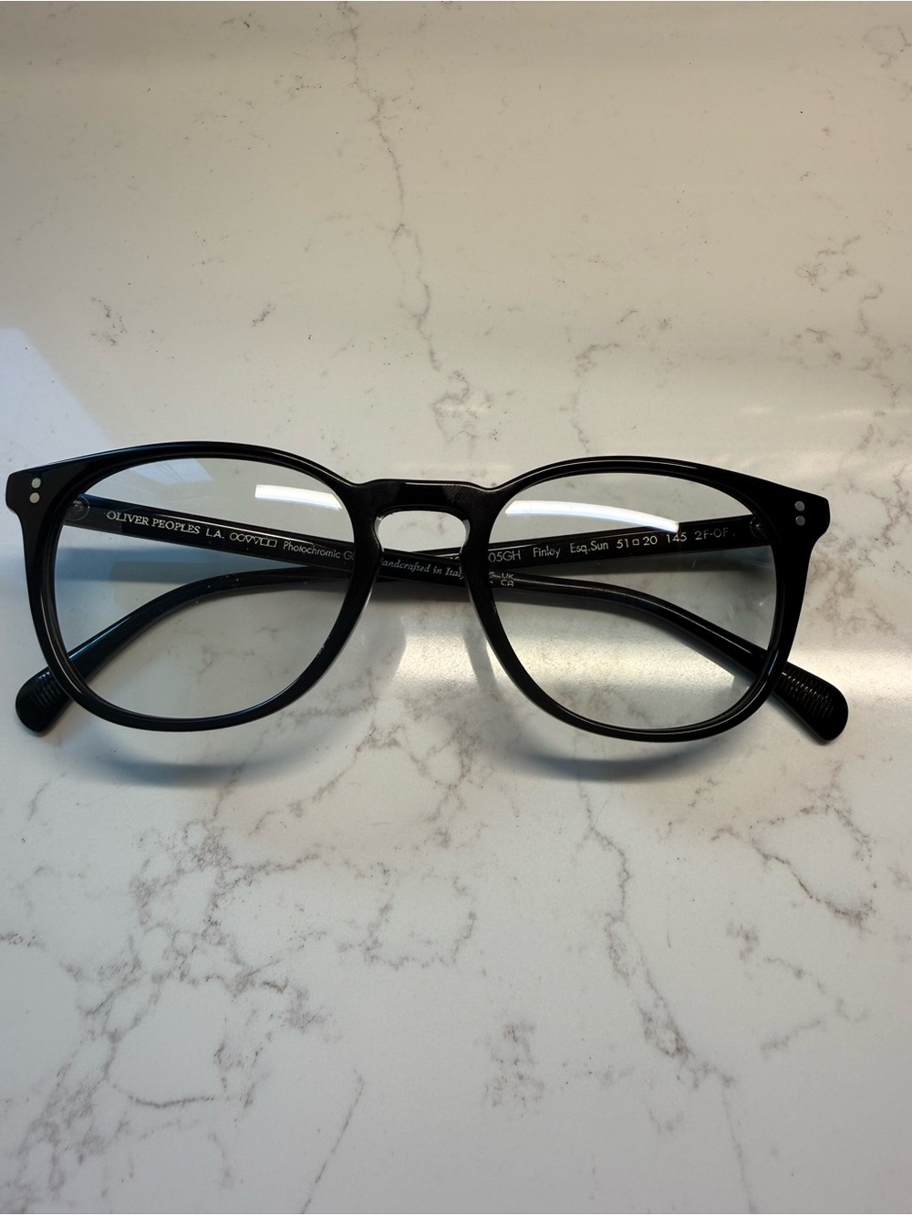 Oliver Peoples Finley Eaq Black Photochromic Glasses